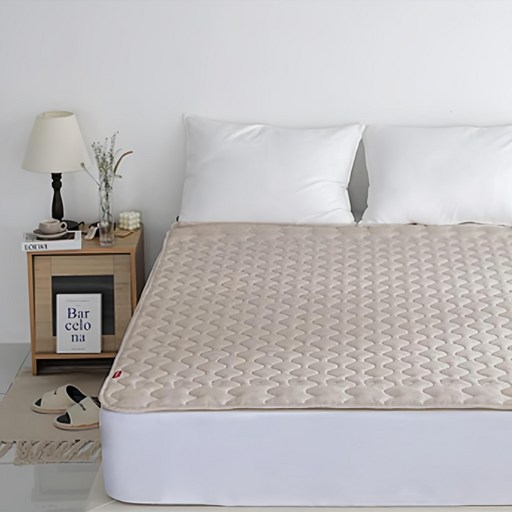 보국전자 에어셀 탄소열선 EMF인증 워셔블 안심 전기요 BKB-1625S, 오트밀라떼, 싱글(100 x 180cm)