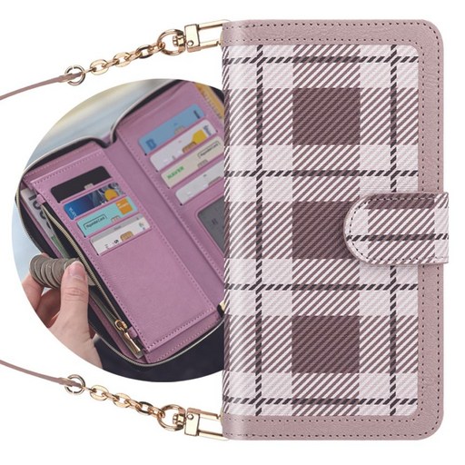 갤럭시A35 케이스 지퍼 지갑 다이어리 엘라스 (SM-A35 2203_EA