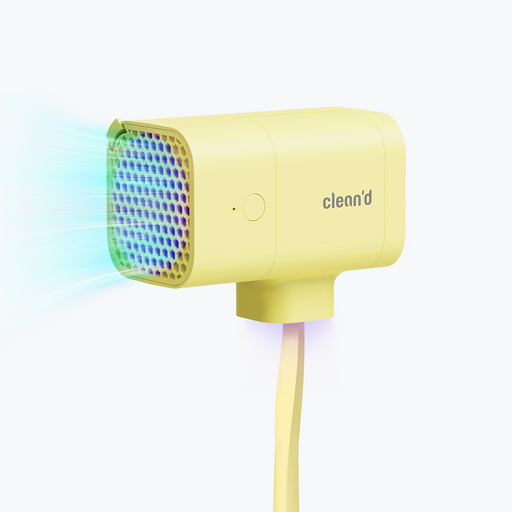 클린디 휴대용 무선 칫솔 살균건조기 윈디, CL-403, 옐로우