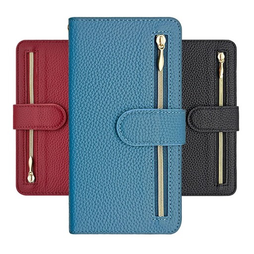 천연 소가죽 갤럭시 A35 폰모델 A356 전용 지퍼 지갑 다이어리형 휴대폰 케이스