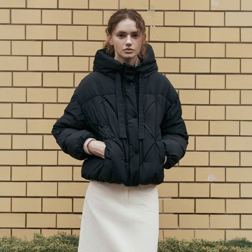 잇미샤 구스다운 후드 숏 점퍼 ITPBWPD330