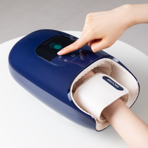 [슬룸 정품] 슬룸 손편한케어 손마사지기 6가지 모드 공기압 온열 찜질 안마기, 1개