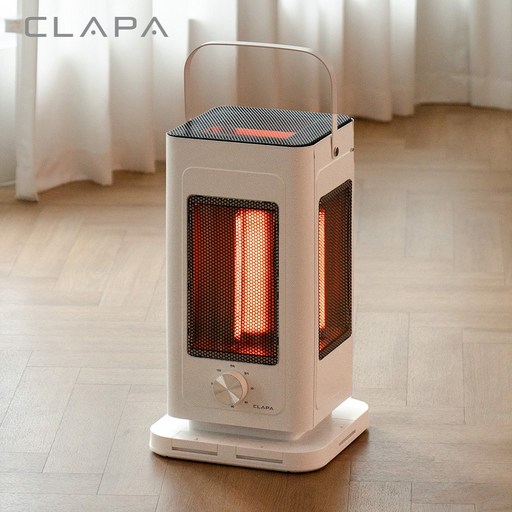 클래파 3초발열 카본 오방난로 가정용 전기스토브, BOH-235, 화이트