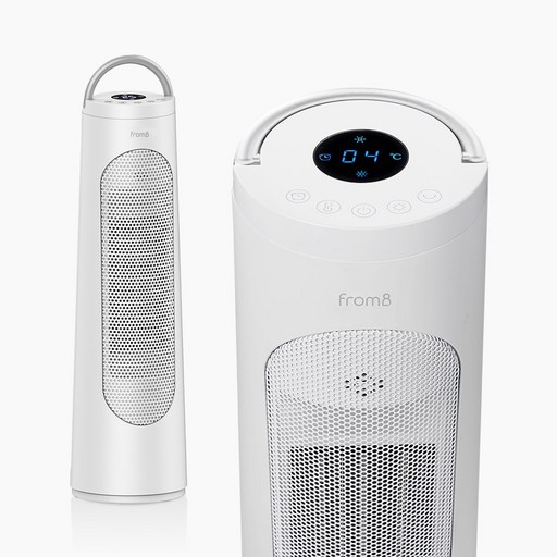 프롬비 히팅타워 회전형 온풍기 FF253H 화이트