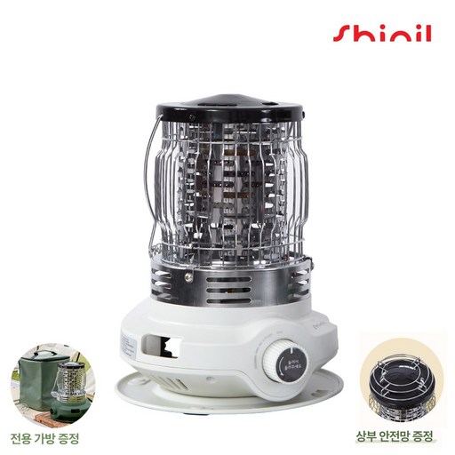 24년형 신일 캠핑용 가스 캠핑난로 가스히터, SCG-WH13HS 아이보리