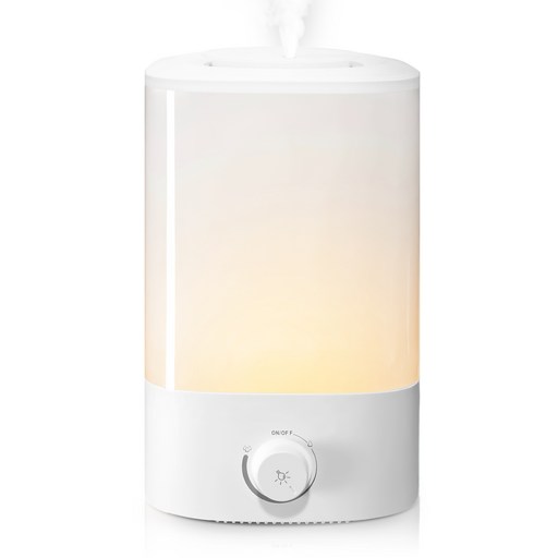 Rotima 대용량 초음파 가습기 4L 무소음 무드등 간편 통세척 사무실 탁상용 가정용 가습기, 화이트, J6