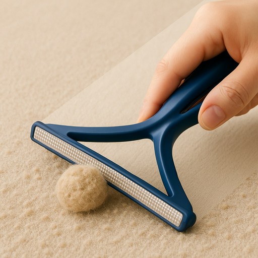 아트리빙스 니트 먼지 수동 옷 보풀 제거기, 네이비, 1개