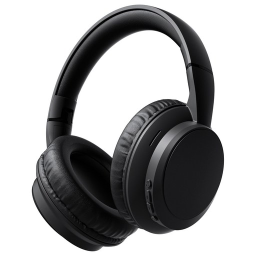 DAICOO 무선 노이즈 캔슬링 C타입 블루투스 5.4 헤드폰, X2, 블랙