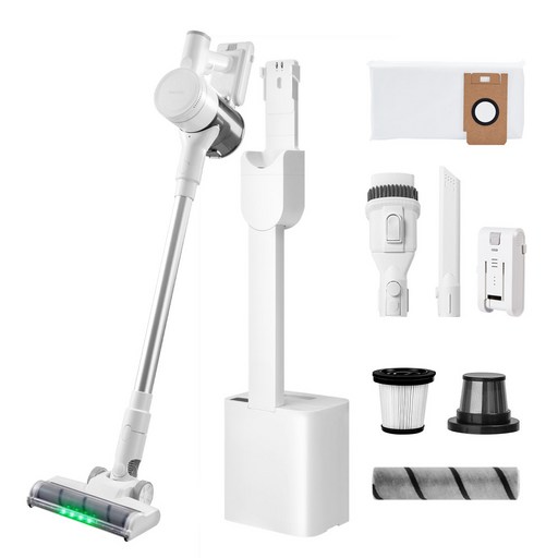 신제품 홈리아 클린스테이션 차이슨 무선청소기 BLDC + 다양한 구성품, 화이트, 220BL-CST