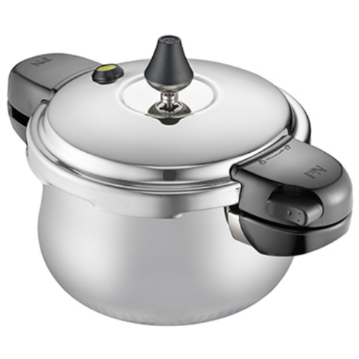 [풍년압력밥솥] 통5중 스테인레스 하이클래드 파이브IH 압력솥 / 인덕션 겸용 바닥 딤플구조, 1개, 6L