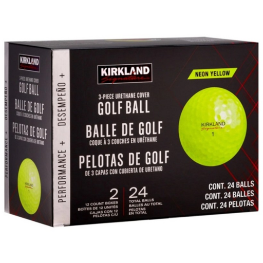 코스트코 커클랜드 3피스 컬러 골프공 옐로우 가성비, 1개, 24개입