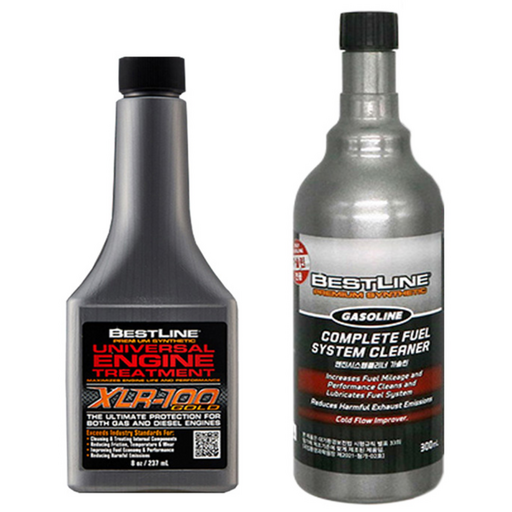[TenTenPlus Inc] 베스트라인 엔진코팅제 연료첨가제/MADE IN USA/연비절감 출력증가 떨림감소 소음감소, 가솔린 전용, 1세트