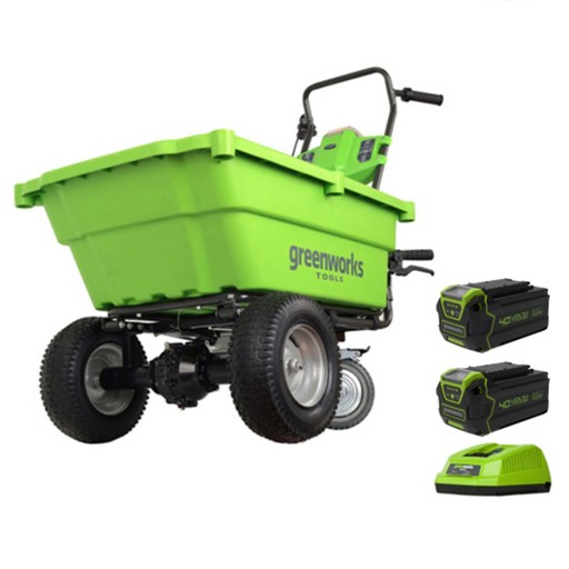 그린웍스 전동카트 농업용운반차 가든카트 전동리어카 전동수레 리어카 수레, 5A세트 2 (본체+충전기+5A배터리 2개 ), 1개