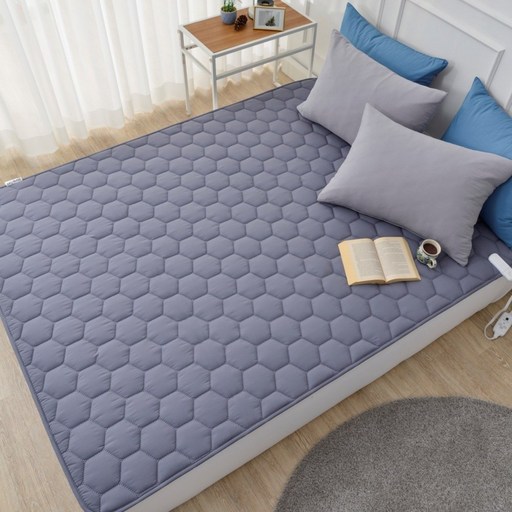 EMF 카본 탄소매트 전자파없는 전기장판 임산부 부모님 선물용 전기요 427590, 퀸 Q, 미스트 그레이