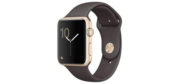 Apple 애플워치1 42mm WIFI, 골드 알루미눔 케이스 + 코코아 스포츠밴드 1