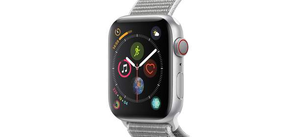 Apple 애플워치4 GPS+셀룰러 44mm, 실버 알루미늄 케이스 + 씨쉘 스포츠 루프(MTVT2KH/A), GPS+Cellular 1