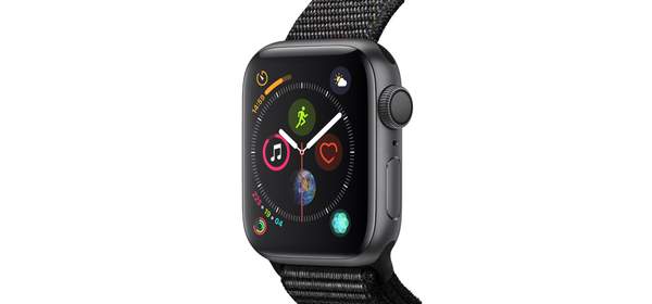 Apple 애플워치4 GPS 40mm, 스페이스 그레이 알루미늄 케이스 + 블랙 스포츠 루프(MU672KH/A)