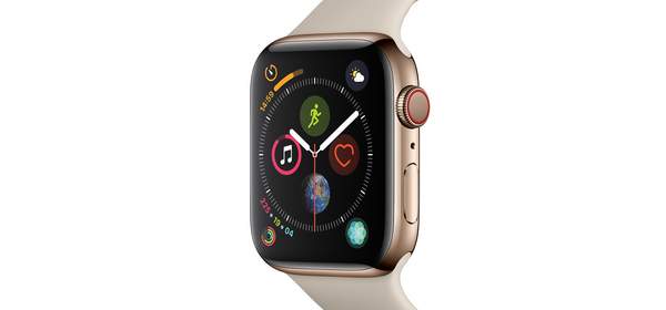 Apple 애플워치4 GPS+셀룰러 44mm, MTX42KH/A, 골드 스테인레스 스틸 + 스톤 스포츠 밴드, GPS+Cellular