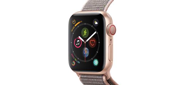 Apple 애플워치4 GPS + 셀룰러 40mm, 골드 알루미늄 + 핑크샌드 스포츠 루프, GPS+Cellular 1