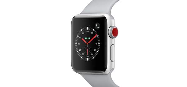Apple 애플워치 3 GPS + 셀룰러 38mm, MQKF2KHA, 실버 알루미늄 케이스 + 포그 스포츠밴드