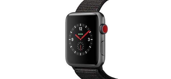 Apple 애플워치3 GPS + 셀룰러 42mm, MRQH2KHA, 스페이스 그레이 알루미늄 케이스 + 블랙 스포츠 루프