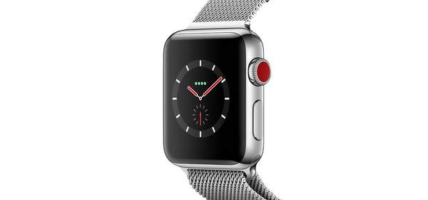 애플워치 3 Cell 38 스테인리스스틸 밀레니즈 루프, MR1N2KHA, 실버