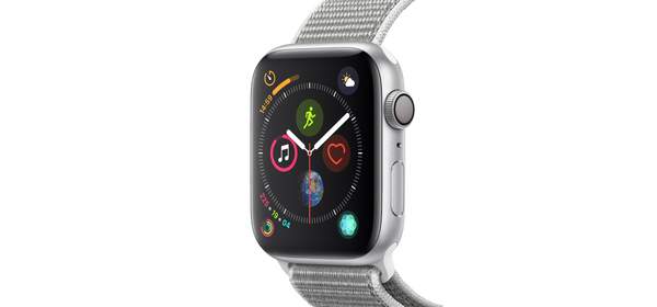 Apple 애플워치4 WIFI 44mm, 실버 알루미늄 케이스 + 씨쉘 스포츠 루프(MU6C2KH/A), GPS 1