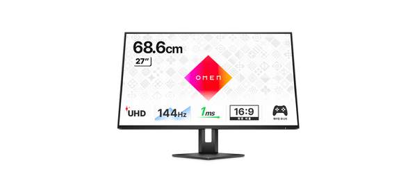 HP 4K UHD OMEN 27u 게이밍 모니터, 68cm, 3G6W1AA
