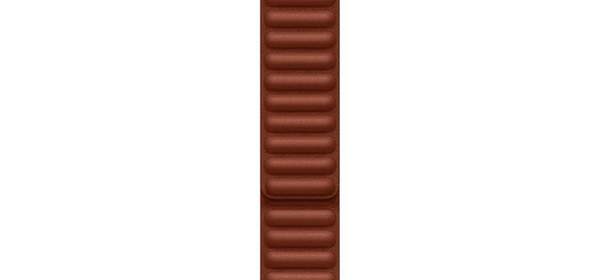 Apple 정품 애플워치 가죽 링크, 42/44/45mm, S,M, 엄버