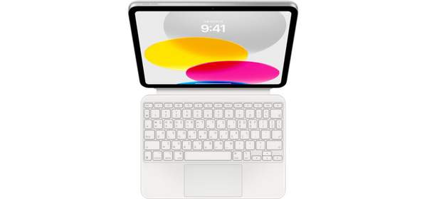 Apple 정품 매직 키보드 폴리오 iPad(A16 모델)용, 화이트, 1개, 일본어