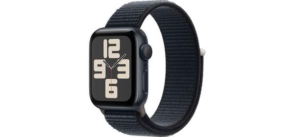Apple 2023 애플워치 SE 2세대 알루미늄 케이스, 미드나이트, 40mm, GPS, 미드나이트 / 미드나이트 스포츠 루프, Loop 1