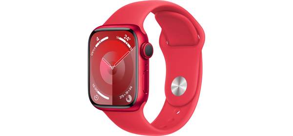 Apple 애플워치 9 GPS, 41mm, (PRODUCT)RED / (PRODUCT)RED 스포츠 밴드, M/L