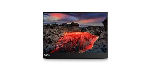 레노버 WQHD+ 포터블 휴대용 모니터 63FDUAR6WW, 35.56cm, ThinkVision M14t Gen2 Monitor
