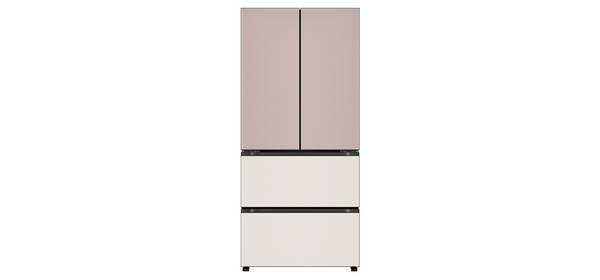 LG전자 디오스 오브제컬렉션 김치톡톡 Fit Max 4도어 480L 스탠드형 김치냉장고 방문설치, 아몬드 + 토프, Z484GAG123S