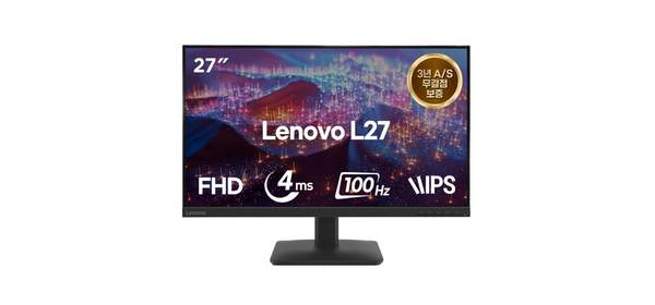 레노버 FHD 100Hz AS 틸트지원 무결점 모니터, 68.58cm, L27-4e/68CDKAC1KR