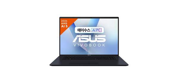 에이수스 2026 비보북 18 라이젠 AI 라이젠 AI 400 시리즈, 콰이어트 블루, M1807GA-S8035, 1TB, 16GB, Free DOS 3