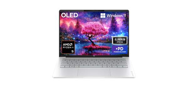 HP 2026 옴니북 5 14 라이젠 AI 라이젠 AI 400 시리즈, Glacier silver aluminum, 14-hm0022AU, 512GB, 16GB, WIN11 Home