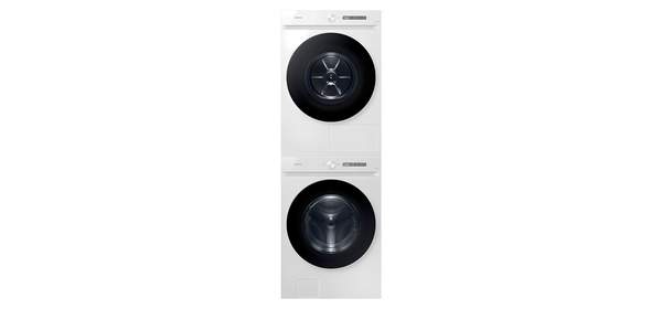 삼성전자 비스포크 그랑데 AI 드럼세탁기 WF24CB8650BW + 건조기 DV20CB8600BW 24kg + 20kg 상단직렬설치키트 방문설치, WF24CB8650BW(세탁기), DV20CB8600BW(건조기), 화이트