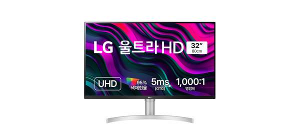 LG전자 4K UHD 모니터 방문설치, 80cm, 32UN650K 2