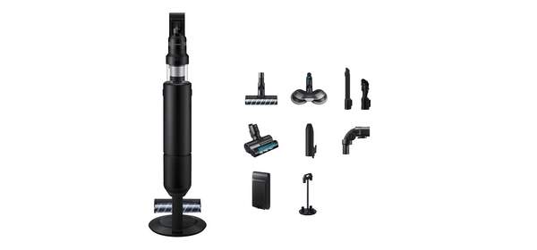 삼성전자 Bespoke 제트 AI 청소기 400W 침구브러시 패키지 고객직접설치, 새틴 블랙, VS90F40CRK