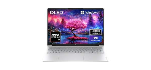 HP 2026 옴니북 5 16 라이젠 AI 라이젠 AI 400 시리즈, Glacier silver aluminum, 16-bp0008AU, 512GB, 16GB, WIN11 Home