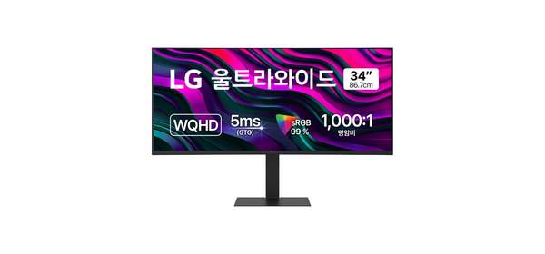 LG전자 WQHD 울트라와이드 모니터 방문설치, 86.7cm, 34U650A 2