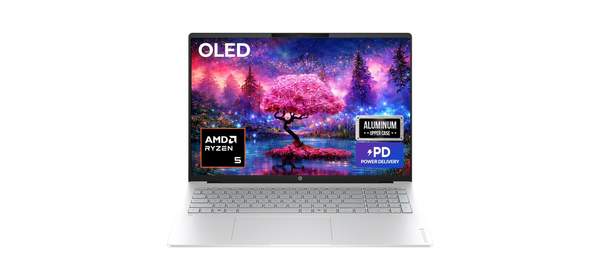 HP 2026 옴니북 5 16 라이젠5 라이젠 200 시리즈, Glacier silver aluminum, 16-br0006AU, 512GB, 16GB, Free DOS