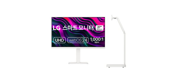 LG전자 4K UHD 스마트 모니터 + 스윙 스탠드 방문설치, 68.4cm, 모니터(27U730SAW), 스탠드(STA32F)