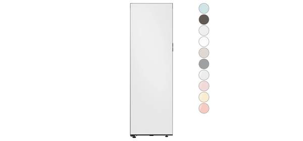 [색상선택형] 삼성전자 비스포크 348L 스탠드형 키친핏 김치플러스 1도어 냉장고 우열림 방문설치, 코타 화이트, RQ34C7815AP