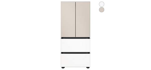 [색상선택형] 삼성전자 BESPOKE AI 김치플러스 4도어 냉장고 490L 방문설치, 새틴베이지,새틴화이트, RQ49DB9402AP 1