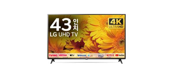LG전자 43인치 109cm(43) 4K UHD 스마트 LED TV, 방문설치, 스탠드형 1