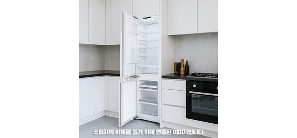 [LG전자] M272PR35BL 디오스 빌트인 콤비냉장고 2도어 상하형 273L 간냉식 색상:화이트 좌경첩, [좌경첩] M272PR35BL 1