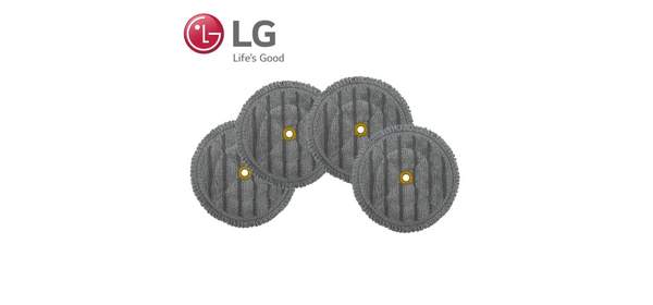 LG 정품 코드제로 A9 A9S 오브제 스팀 물걸레 흡입구 전용 물걸레 청소포 4개입, 스팀 물걸레 4개입