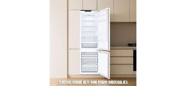 [LG전자] M272PR35BR 디오스 빌트인 콤비냉장고 2도어 상하형 273L 간냉식 색상:화이트 우경첩, [우경첩] M272PR35BR